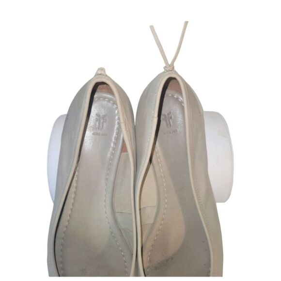 Frye Women's Regina Leather Pointed Toes Taupe Ballet Flats Size 9 - Picture 11 of 13